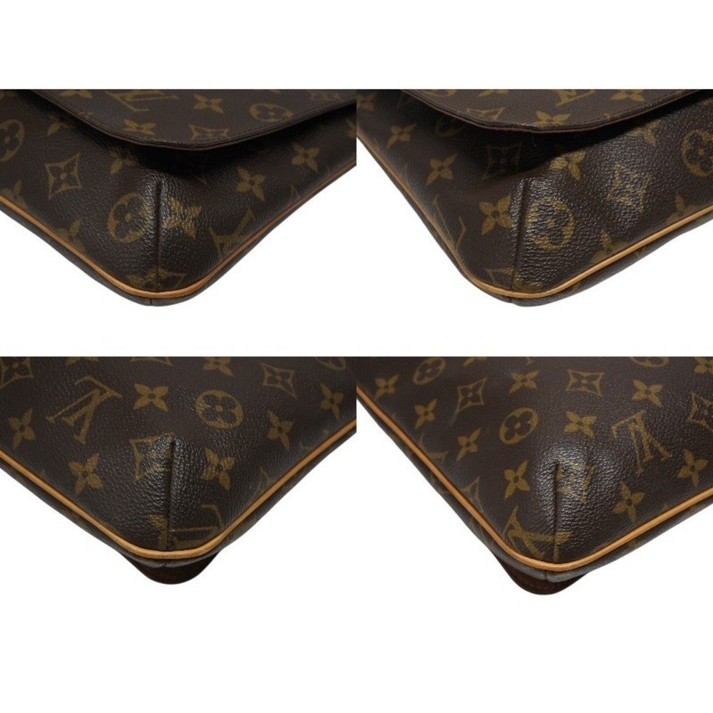 Louis Vuitton leather Leather Salsa Brown Bag tanned Shoulder Musette Monogram - Picture 7 of 9
